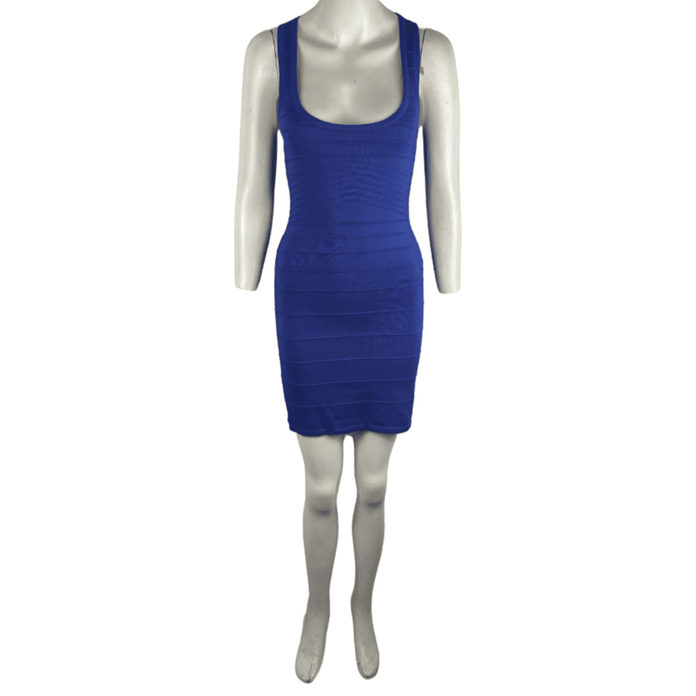 Tricot Joli royal blue mini dress size M